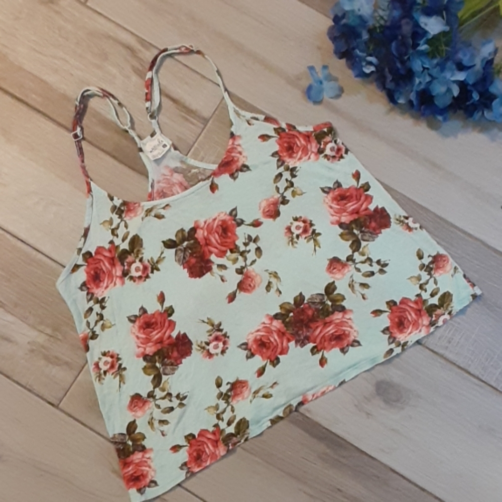 Essentials Rose Print Camisole Top